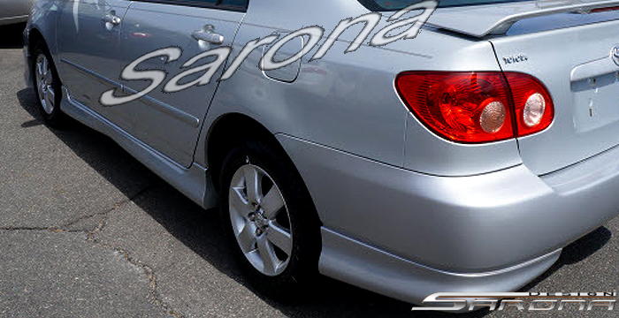 Custom Toyota Corolla  Sedan Side Skirts (2005 - 2008) - $375.00 (Part #TY-016-SS)